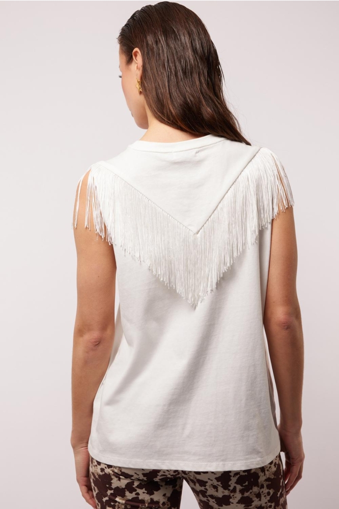 CHARISSA TOP 25ZQF17 011 OFFWHITE